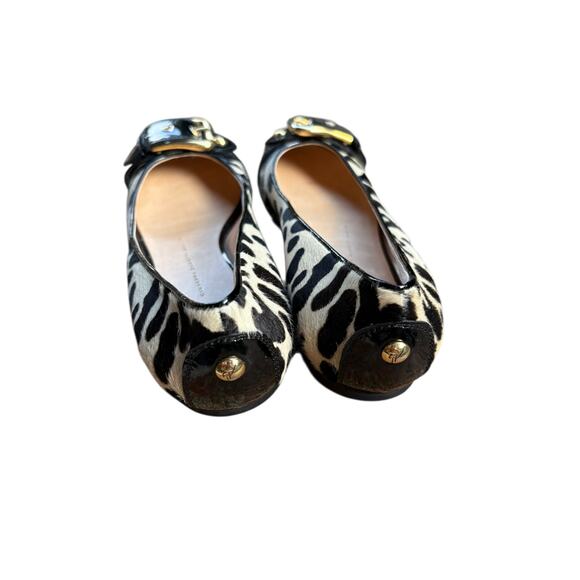 Giuseppe Zanotti Ponyhair Leopard Print Buckle Ballet Flat Loafers - 39.5 / 9.5 - Picture 5 of 10